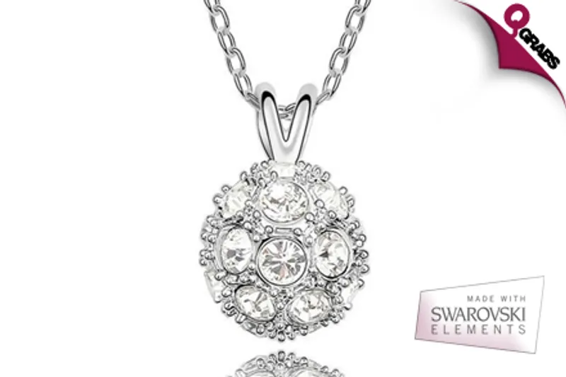 From QR79, Glitter with a Crystal Ball Necklace made with Swarovski® Elements Crystals! (QR349 Value)